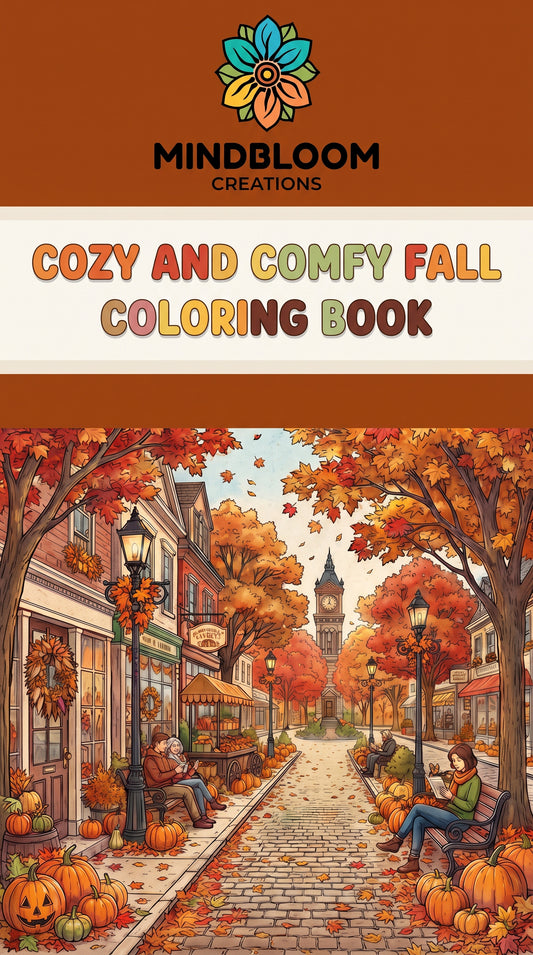 The Cozy and Comfy Fall Coloring book  (DIGITAL DOWNLOAD)